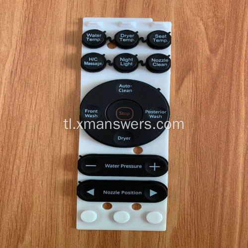Matibay na Silicone Rubber Remote Controller Keyboard